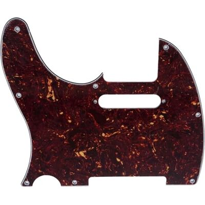 Musiclily Pro Linkshänder 8 Löcher TL Schlagbrett 4 lagig Tortoise Shell für Fender American/Mexican TeleStandard Moderner Style E-Gitarre Musiclily Pro Linkshänder 8 Löcher TL Schlagbrett 4 lagig Tortoise Shell für Fender American/Mexican TeleStandard Moderner Style E-Gitarre