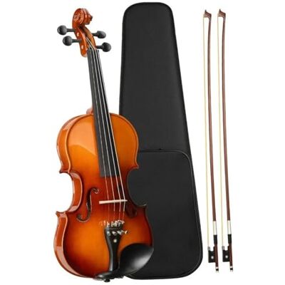 HQWBVD Violine 4/4 Violinset Aus Massivem Ebenholz Linkshänder Mit Musikinstrumentenzubehör Langlebig HQWBVD Violine 4/4 Violinset Aus Massivem Ebenholz Linkshänder Mit Musikinstrumentenzubehör Langlebig