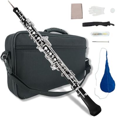 WUQIMUSC Oboe C Taste Ebenholz 3. Oktave links F Resonanz F mit Tasche WUQIMUSC Oboe C Taste Ebenholz 3. Oktave links F Resonanz F mit Tasche