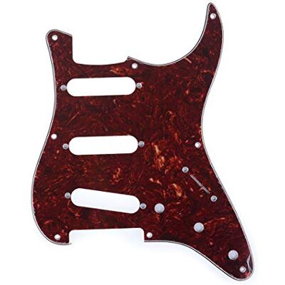 Musiclily Pro 8 Löcher 50s 57 Vintage Schlagbrett 4 lagig Vintage Tortoise für American Strat Style E-Gitarre Musiclily Pro 8 Löcher 50s 57 Vintage Schlagbrett 4 lagig Vintage Tortoise für American Strat Style E-Gitarre