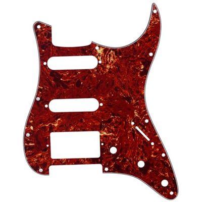 Musiclily Pro 11 Löcher HSS ST Schlagbrett 4-lagig Vintage Tortoise für Fender American/Mexican Standard Strat Modern Style E-Gitarre Musiclily Pro 11 Löcher HSS ST Schlagbrett 4-lagig Vintage Tortoise für Fender American/Mexican Standard Strat Modern Style E-Gitarre