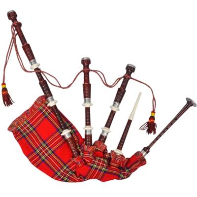 AUUIJKJF Schottischer Great Highland Dudelsack, rotes Royal Steward, Schottenkaro, Anzugmöbel AUUIJKJF Schottischer Great Highland Dudelsack, rotes Royal Steward, Schottenkaro, Anzugmöbel