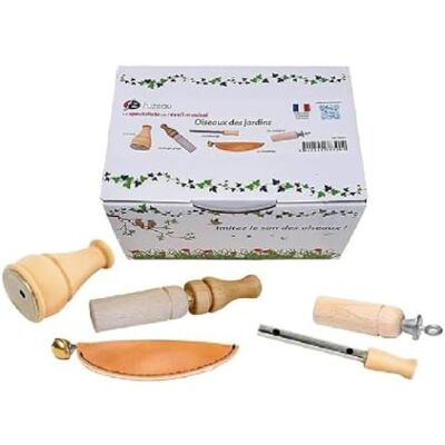 Fuzeau – Set mit 5 manuellen Apfeln – Naturholz Buchsbaum und Buche, lebensmittelecht, authentische Vogelgeräusche, Wasserhuhn, Drossel, Spatz, Nachtigall, Ente – ab 4 Jahren – Ref.78321 Fuzeau – Set mit 5 manuellen Apfeln – Naturholz Buchsbaum und Buche, lebensmittelecht, authentische Vogelgeräusche, Wasserhuhn, Drossel, Spatz, Nachtigall, Ente – ab 4 Jahren – Ref.78321