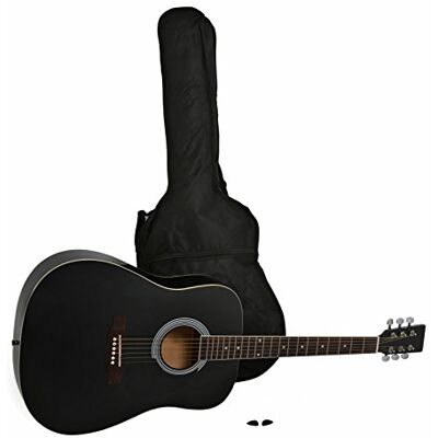 Juan Miguel Navarrez Akustikgitarre akustische Gitarre schwarz inkl. Tasche Juan Miguel Navarrez Akustikgitarre akustische Gitarre schwarz inkl. Tasche