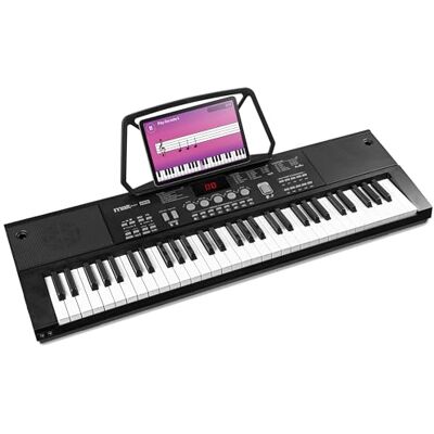 MAX KB15 Keyboard Piano 61 Tasten mit Mikrofon und Lautsprecher LCD, 6 Demosongs, Lern-Funktion, 26 Klangarten, USB-C, Kopfhöreranschluss, Fortgeschrittene, Duolautsprecher, Digital-Pianos MAX KB15 Keyboard Piano 61 Tasten mit Mikrofon und Lautsprecher LCD, 6 Demosongs, Lern-Funktion, 26 Klangarten, USB-C, Kopfhöreranschluss, Fortgeschrittene, Duolautsprecher, Digital-Pianos
