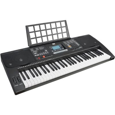 Axus AXP2 elektronisches Keyboard-Piano für Anfänger, mit Anschlagdynamik, 61 „Hammermechanik“-Tasten, Netzteil und Notenständer Axus AXP2 elektronisches Keyboard-Piano für Anfänger, mit Anschlagdynamik, 61 „Hammermechanik“-Tasten, Netzteil und Notenständer