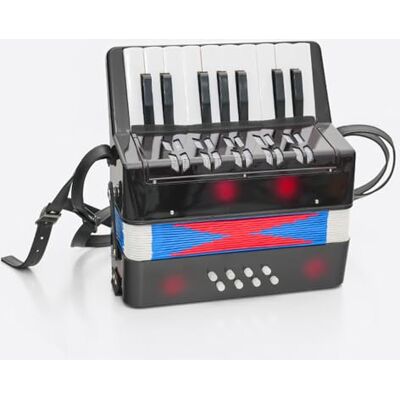 BailingDS Akkordeon, 17 Tasten, 8 Bass-Akkordeons mit Riemen für Anfänger, pädagogisches Akkordeon, Musikinstrument, Geschenk, Akkordeon-Instrument für Erwachsene, handgefertigte Größe: 25 x 24 x 13 cm, BailingDS Akkordeon, 17 Tasten, 8 Bass-Akkordeons mit Riemen für Anfänger, pädagogisches Akkordeon, Musikinstrument, Geschenk, Akkordeon-Instrument für Erwachsene, handgefertigte Größe: 25 x 24 x 13 cm,