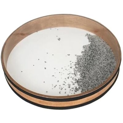 IUVYTA Ozeantrommel Ozeanwellen-Perlen-Handtrommel, sanfter Meeresklang, Tamburin, Meditation, Klang, Heilung, Ozeanwellen-Trommelmusik(16 Inch) IUVYTA Ozeantrommel Ozeanwellen-Perlen-Handtrommel, sanfter Meeresklang, Tamburin, Meditation, Klang, Heilung, Ozeanwellen-Trommelmusik(16 Inch)
