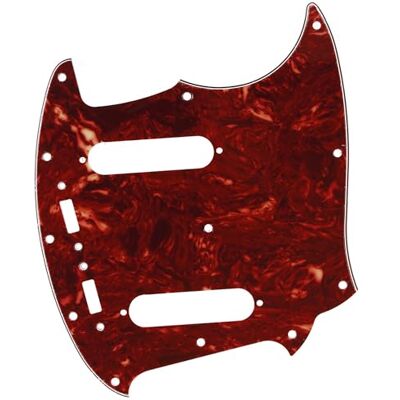Musiclily Pro 12 Löcher Pickguard Gitarren Schlagbrett für Fender American Mustang,4 lagig Vintage Tortoise Musiclily Pro 12 Löcher Pickguard Gitarren Schlagbrett für Fender American Mustang,4 lagig Vintage Tortoise