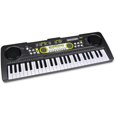 Bontempi Harmonykeys Digitales Keyboard mit Mikrofon, 49 Tasten, Intuitives Design, Überlegene Audioqualität, 53,4x19,1x5,9 cm Bontempi Harmonykeys Digitales Keyboard mit Mikrofon, 49 Tasten, Intuitives Design, Überlegene Audioqualität, 53,4x19,1x5,9 cm