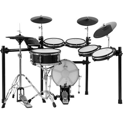 XDrum DD-650 PLUS Mesh E-Drum Kit elektronisches Schlagzeug mit echter HiHat 14" Snare-Pad und 14" Kick-Pad aus Holz 720 Sounds, 20 Preset- und 20 User-Kits inklusive Rack Black Sparkle XDrum DD-650 PLUS Mesh E-Drum Kit elektronisches Schlagzeug mit echter HiHat 14" Snare-Pad und 14" Kick-Pad aus Holz 720 Sounds, 20 Preset- und 20 User-Kits inklusive Rack Black Sparkle
