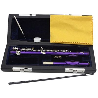 POXZSFX Durchdachtes Design, Piccolo in C Dur, Klang und Tragbarkeit für unterwegs. Piccolo in C Dur, 16 Löcher, traditionelles Instrument, Schraubendreher, POXZSFX Durchdachtes Design, Piccolo in C Dur, Klang und Tragbarkeit für unterwegs. Piccolo in C Dur, 16 Löcher, traditionelles Instrument, Schraubendreher,