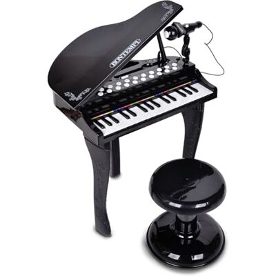 Bontempi 10 3030 Musikinstrument - Elektrisches Piano mit 32 Tasten, Mikrofon und Hocker, Lichteffekte und 19 Lieder, 5 Klänge und 4 Rhythmen Bontempi 10 3030 Musikinstrument - Elektrisches Piano mit 32 Tasten, Mikrofon und Hocker, Lichteffekte und 19 Lieder, 5 Klänge und 4 Rhythmen