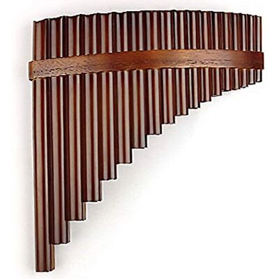 BDXZJ Chinesisches Traditionelles Musikinstrument 18 Pfeifen Pfannenflöte F Schlüssel Pfannen Rohre Holzblasinstrument für Anfänger und Fortgeschrittene, Left Hand, Braun Right BDXZJ Chinesisches Traditionelles Musikinstrument 18 Pfeifen Pfannenflöte F Schlüssel Pfannen Rohre Holzblasinstrument für Anfänger und Fortgeschrittene, Left Hand, Braun Right