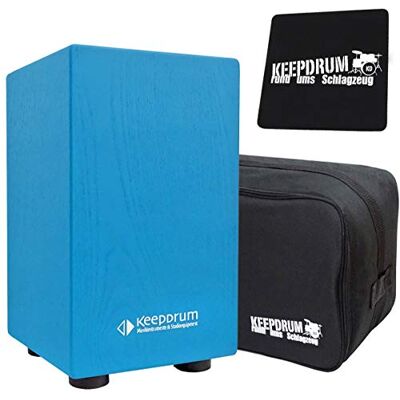 keepdrum DC1M Junior Cajon für Kinder Trommel-Hocker Blau +Tache + Sitzpad keepdrum DC1M Junior Cajon für Kinder Trommel-Hocker Blau +Tache + Sitzpad