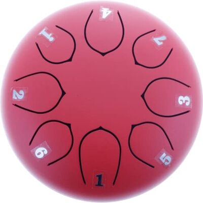 KORN U-Turn TD6-8-LR Lava Red C-Dur Tongue Drum inkl. Zubehör KORN U-Turn TD6-8-LR Lava Red C-Dur Tongue Drum inkl. Zubehör
