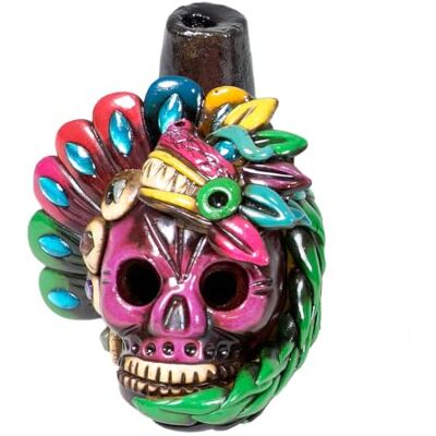 Terré Pfeife aus Mexiko Death Whistle Skull Small Klangobjekt Ritualinstrument in verschiedenen Designs Terré Pfeife aus Mexiko Death Whistle Skull Small Klangobjekt Ritualinstrument in verschiedenen Designs
