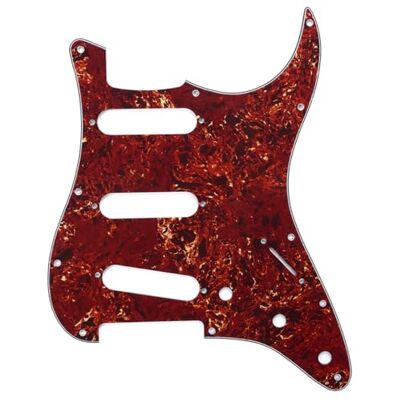 Musiclily Pro 11 Löcher SSS ST Schlagbrett 4-lagig Vintage Tortoise für Fender American/Mexican Standard Strat Modern Style E-Gitarre Musiclily Pro 11 Löcher SSS ST Schlagbrett 4-lagig Vintage Tortoise für Fender American/Mexican Standard Strat Modern Style E-Gitarre