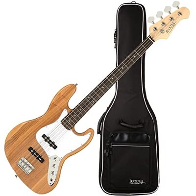 ROCKTILE Pro JB-30PR Ashwood E-Bass Set inkl. Gigbag Jazz-Style E-Bass Body: Esche, Hals: Ahorn Griffbrett: Engineered Wood 2 Single-Coil Tonabnehmer Spar-Set inkl. Gigbag Natur ROCKTILE Pro JB-30PR Ashwood E-Bass Set inkl. Gigbag Jazz-Style E-Bass Body: Esche, Hals: Ahorn Griffbrett: Engineered Wood 2 Single-Coil Tonabnehmer Spar-Set inkl. Gigbag Natur
