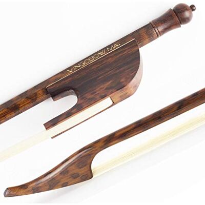 VINGOBOW Barock Geigenbogen Violine Geigen bogen aus Schlangenholz Wunderbare Balance, gute Flexibilität und starker Stock Master Level VINGOBOW Barock Geigenbogen Violine Geigen bogen aus Schlangenholz Wunderbare Balance, gute Flexibilität und starker Stock Master Level