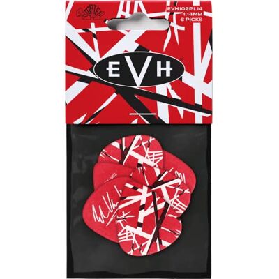 Dunlop Plektrum Eddie Van Halen, Frankenstein, 6 Stück, 1,14mm Dunlop Plektrum Eddie Van Halen, Frankenstein, 6 Stück, 1,14mm