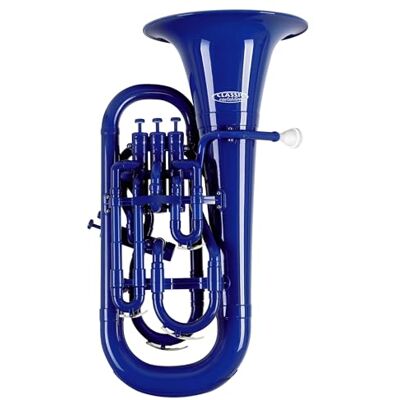 Classic Cantabile KEU-30BU MardiBrass Kunststoff Bb-Euphonium Blau Euphonium in Bb-Stimmung, Material: ABS Kunststoff, Konische Bohrung: 14, 5 16, 8 mm, Schallbecherdurchmesser: 315 mm, 0 kg Classic Cantabile KEU-30BU MardiBrass Kunststoff Bb-Euphonium Blau Euphonium in Bb-Stimmung, Material: ABS Kunststoff, Konische Bohrung: 14, 5 16, 8 mm, Schallbecherdurchmesser: 315 mm, 0 kg