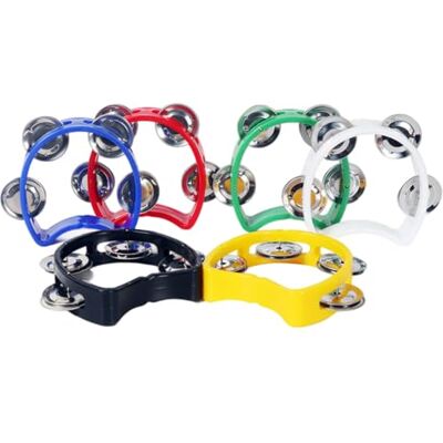 Xdyyjrasa Mini-Tamburine – 6er-Pack grifflose ringförmige Tamburine für Kinder und Erwachsene, Percussion für KTV-Barpartys Xdyyjrasa Mini-Tamburine – 6er-Pack grifflose ringförmige Tamburine für Kinder und Erwachsene, Percussion für KTV-Barpartys