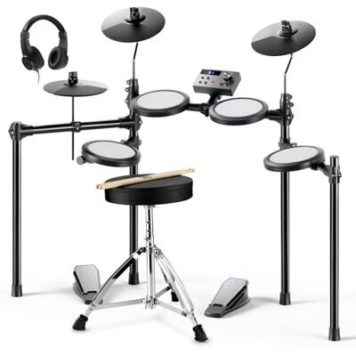 Donner Elektrische Schlagzeugsets E Drum Kids Beginner mit Mesh Pad Portable Kit Tragbares Ladegerät Throne Sticks Kopfhörer Weihnachten Geburtstag Geschenk für Kinder DED-70 NEW Donner Elektrische Schlagzeugsets E Drum Kids Beginner mit Mesh Pad Portable Kit Tragbares Ladegerät Throne Sticks Kopfhörer Weihnachten Geburtstag Geschenk für Kinder DED-70 NEW