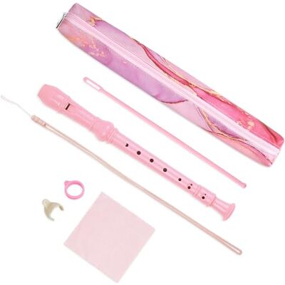 Czzmy Blockflöte für Anfänger Sopran Deutsche Griffweise, 8-Loch Flöte für Erwachsene(6-Pink Splash-ink) Czzmy Blockflöte für Anfänger Sopran Deutsche Griffweise, 8-Loch Flöte für Erwachsene(6-Pink Splash-ink)