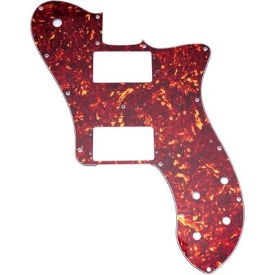 Musiclily Pro 15 Löcher Breite Palette HH Gitarren Schlagbrett Pickguard für Mexico Fender 72 Tele Deluxe Style E-Gitarre, 4-lagig Vintage Tortoise Musiclily Pro 15 Löcher Breite Palette HH Gitarren Schlagbrett Pickguard für Mexico Fender 72 Tele Deluxe Style E-Gitarre, 4-lagig Vintage Tortoise