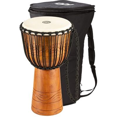 Meinl Percussion Water Rhythm Djembe Mittelgroße Handtrommel Inklusive Tasche Durchmesser 10 Zoll Mahagoni, Mehrfarbig (ADJ2-m+BAG) Meinl Percussion Water Rhythm Djembe Mittelgroße Handtrommel Inklusive Tasche Durchmesser 10 Zoll Mahagoni, Mehrfarbig (ADJ2-m+BAG)