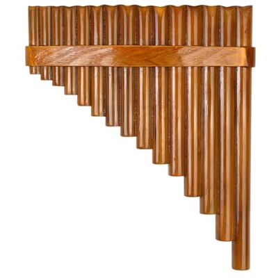 Tumintu Natürliche Bambusflöte, Panflötenblasinstrument, Handgefertigte Panflöte, 15 Töne in G-Dur, Langlebiges Linkshändermodell Tumintu Natürliche Bambusflöte, Panflötenblasinstrument, Handgefertigte Panflöte, 15 Töne in G-Dur, Langlebiges Linkshändermodell