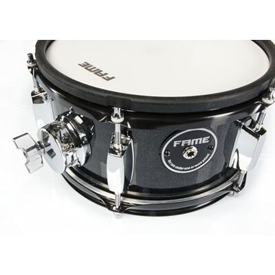 Fame DD-10TT Tom Pad 10"x5", E-Drum Pad, Akustik-Look, Schwarz Sparkle, Mesh-Head, Sensibler Trigger, Stereo, 6,3 mm Anschluss, kompatibel mit DD-1000-MS, DD-One XT, Hybrid Pro Fame DD-10TT Tom Pad 10"x5", E-Drum Pad, Akustik-Look, Schwarz Sparkle, Mesh-Head, Sensibler Trigger, Stereo, 6,3 mm Anschluss, kompatibel mit DD-1000-MS, DD-One XT, Hybrid Pro