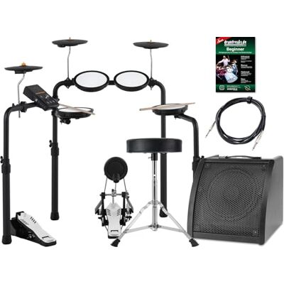 XDrum DD-250P E-Drum Kit Live Set- Elektronisches Schlagzeug mit Mesh Head- und Becken Pads, Kick-Pedal mit Pad, HiHat-Controller Bluetooth-Empfänger Inkl. Monitor, Hocker, Sticks, Schule & Kabel XDrum DD-250P E-Drum Kit Live Set- Elektronisches Schlagzeug mit Mesh Head- und Becken Pads, Kick-Pedal mit Pad, HiHat-Controller Bluetooth-Empfänger Inkl. Monitor, Hocker, Sticks, Schule & Kabel