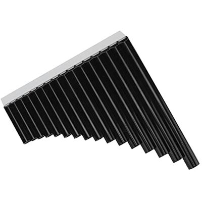 SALUTUY Panflöte, 16 Röhrchen, C Tonart, Schwarz, ABS Material, Tragetasche, Erwachsene und Anfänger geeignet SALUTUY Panflöte, 16 Röhrchen, C Tonart, Schwarz, ABS Material, Tragetasche, Erwachsene und Anfänger geeignet