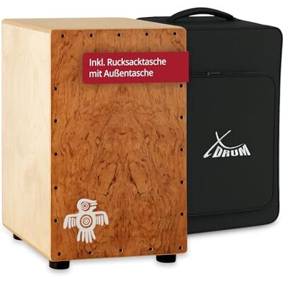 XDrum Cajon Peruana Hard Wood (3 mm Schlagplatte, 9 mm Birkenkorpus, 48 cm hoch, inkl. Rucksack-Tasche) XDrum Cajon Peruana Hard Wood (3 mm Schlagplatte, 9 mm Birkenkorpus, 48 cm hoch, inkl. Rucksack-Tasche)