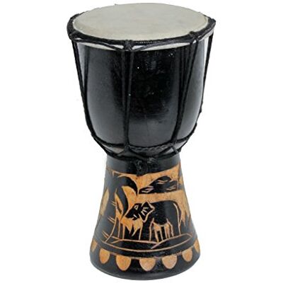 Ciffre 20cm Djembe Trommel Bongo Elefant Schwarz A1 Ciffre 20cm Djembe Trommel Bongo Elefant Schwarz A1