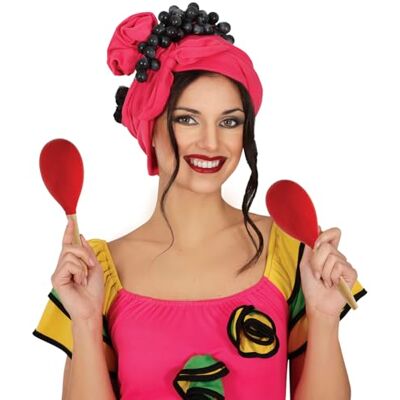 FIESTAS GUIRCA Rote Holz-Maraca (20 cm) Musikinstrument für Partys und Feiern Kostümzubehör für Karneval und Halloween Ideal für alle Nutzer Rot FIESTAS GUIRCA Rote Holz-Maraca (20 cm) Musikinstrument für Partys und Feiern Kostümzubehör für Karneval und Halloween Ideal für alle Nutzer Rot