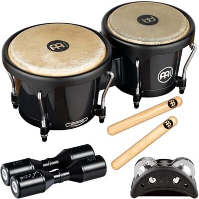 Meinl Percussion Bongos Percussion Set, Schwarz und Natur (BPP-1) Meinl Percussion Bongos Percussion Set, Schwarz und Natur (BPP-1)