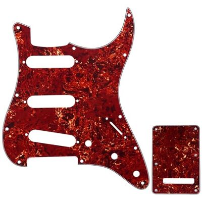 Musiclily Pro SSS Schlagbrett Tremoloabdeckung Set 4-lagig Vintage Tortoise für Fender American/Mexican Standard Strat Modern Style E-Gitarre Musiclily Pro SSS Schlagbrett Tremoloabdeckung Set 4-lagig Vintage Tortoise für Fender American/Mexican Standard Strat Modern Style E-Gitarre