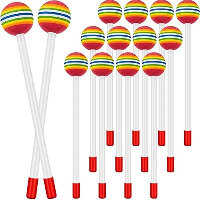 Zillesase Schlagzeugstöcke Kinder Weiche Köpfe Nicht Kratzen Ideal 14Stk Vielfältig einsetzbar bei Konzerten, Partys und Drum-Übungen; robuste PVC-Stäbe schonen Instrumente und erleichtern Üben. Zillesase Schlagzeugstöcke Kinder Weiche Köpfe Nicht Kratzen Ideal 14Stk Vielfältig einsetzbar bei Konzerten, Partys und Drum-Übungen; robuste PVC-Stäbe schonen Instrumente und erleichtern Üben.