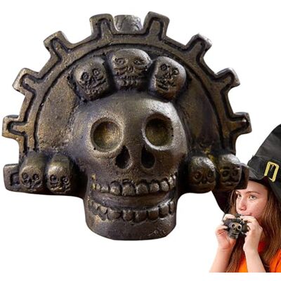 Lyricalist Aztekische Totenpfeife – Aztekische Schädelpfeife, kraftvoller Klang Traditionelle Todespfeife, perfekt für historische Nachstellungen, kulturelle Ereignisse, einzigartiger Klang, der an die Alt Lyricalist Aztekische Totenpfeife – Aztekische Schädelpfeife, kraftvoller Klang Traditionelle Todespfeife, perfekt für historische Nachstellungen, kulturelle Ereignisse, einzigartiger Klang, der an die Alt