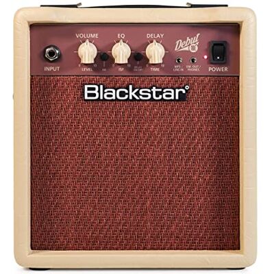 BLACKSTAR Debut 10E Gitarrenverstärker Combo, 10 Watt Übungsverstärker für E-Gitarre mit Delay Effekt, ISF Klangregelung, Kopfhörerausgang & MP3/Line-In, Analog Guitar Amp BLACKSTAR Debut 10E Gitarrenverstärker Combo, 10 Watt Übungsverstärker für E-Gitarre mit Delay Effekt, ISF Klangregelung, Kopfhörerausgang & MP3/Line-In, Analog Guitar Amp