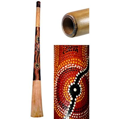 Terre Didgeridoo Teak bemalt 130cm Terre Didgeridoo Teak bemalt 130cm