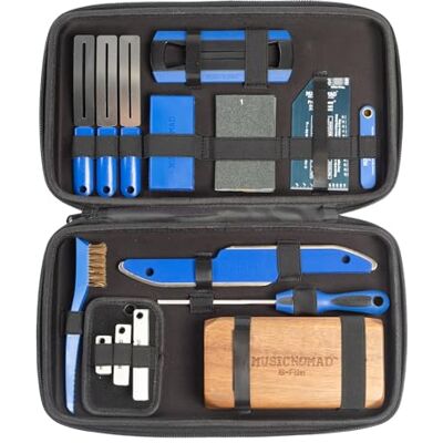 MusicNomad Premium Guitar Tech Bundwerkzeug-Set, 18-teilig, zum Nivellieren, Krähen, Abschrägen, Polieren (MN880) MusicNomad Premium Guitar Tech Bundwerkzeug-Set, 18-teilig, zum Nivellieren, Krähen, Abschrägen, Polieren (MN880)