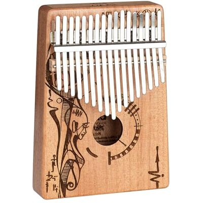 Hage Musikverlag Sela Art Series Kalimba 17 Peaceful Mind Klavier-Instrument mit 17 Metallzungen hochwertiges Mahagoni-Instrument für Anfänger & Fortgeschrittene exotische Klänge in C-Dur Hage Musikverlag Sela Art Series Kalimba 17 Peaceful Mind Klavier-Instrument mit 17 Metallzungen hochwertiges Mahagoni-Instrument für Anfänger & Fortgeschrittene exotische Klänge in C-Dur