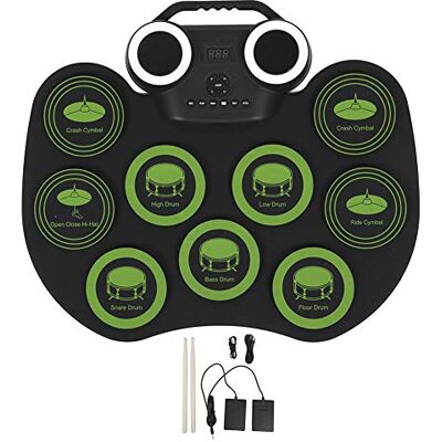Sxhlseller E-Drum, Tragbares USB-E-Drum-Set, E-Drum-Kit mit Lautsprecher, E-Drum-Musikinstrument Sxhlseller E-Drum, Tragbares USB-E-Drum-Set, E-Drum-Kit mit Lautsprecher, E-Drum-Musikinstrument