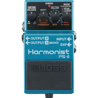 Boss PS-6 Harmonist Pedal, Schwarz/Blau Boss PS-6 Harmonist Pedal, Schwarz/Blau