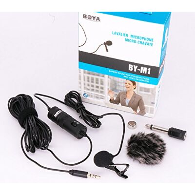 BOYA BY by-m1 Lavalier Mikrofon für iPhone mit 3,5 mm Adapter Kabel für Kopfhörer Monitor und Mikrofon für Smartphones iPhone DSLR-Kameras PC Interview vlogging Livestreaming BY-M1 BOYA BY by-m1 Lavalier Mikrofon für iPhone mit 3,5 mm Adapter Kabel für Kopfhörer Monitor und Mikrofon für Smartphones iPhone DSLR-Kameras PC Interview vlogging Livestreaming BY-M1