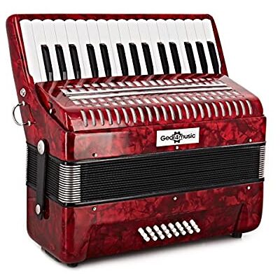 Gear4Music Klavier-Akkordeon mit Tragetasche und Schultergurten Für Anfänger und Fortgeschrittene, 32 Diskanttasten mit 24 Bässen, voller Klang in beiden Lagen, inkl. Tragetasche Gear4Music Klavier-Akkordeon mit Tragetasche und Schultergurten Für Anfänger und Fortgeschrittene, 32 Diskanttasten mit 24 Bässen, voller Klang in beiden Lagen, inkl. Tragetasche